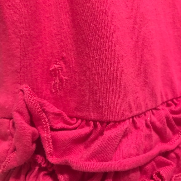RALPH LAUREN PINK RUFFLE DRESS 24 MONTHS EUC - Picture 3 of 4